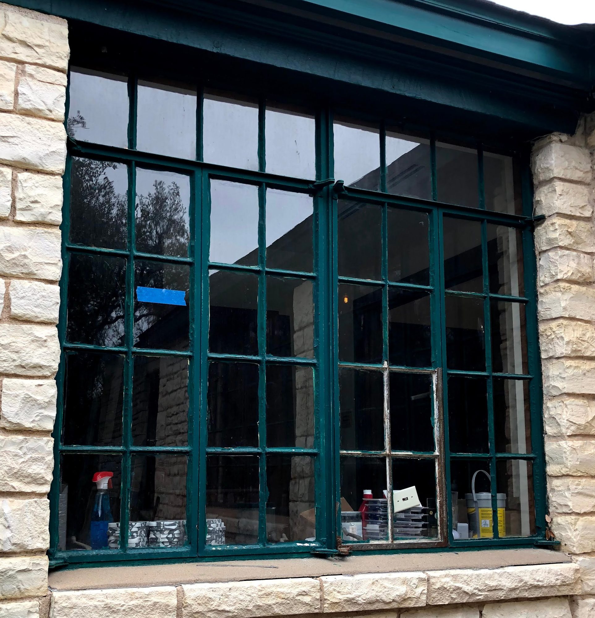 Before — steel window restoration