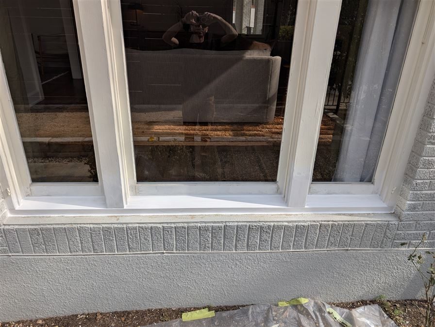 Window sill restoration after