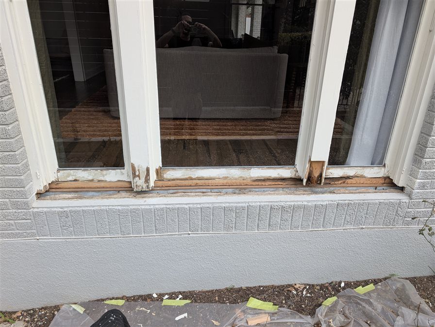 Window sill restoration before