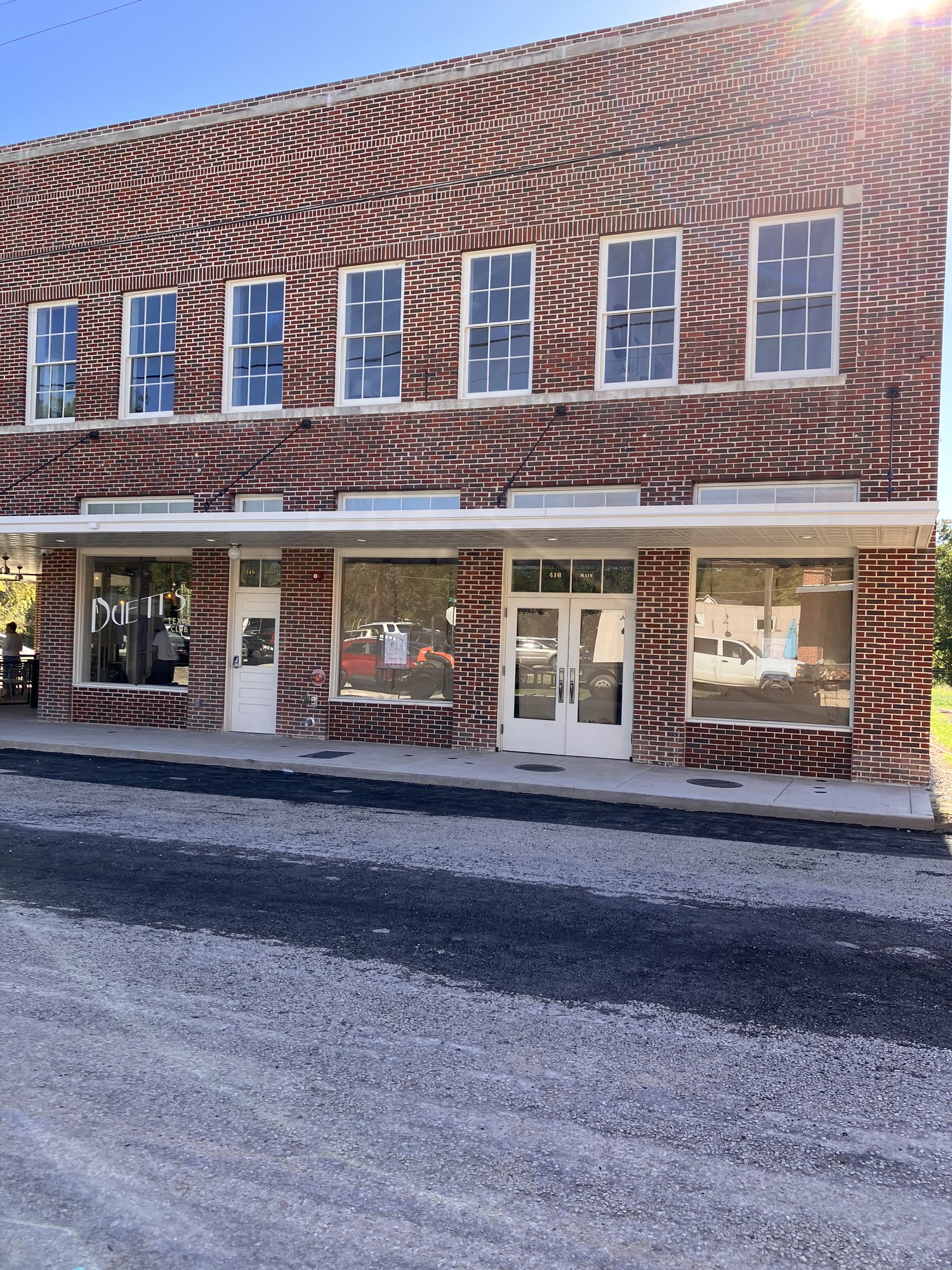 Window restoration at the Martindale Motor Company Building