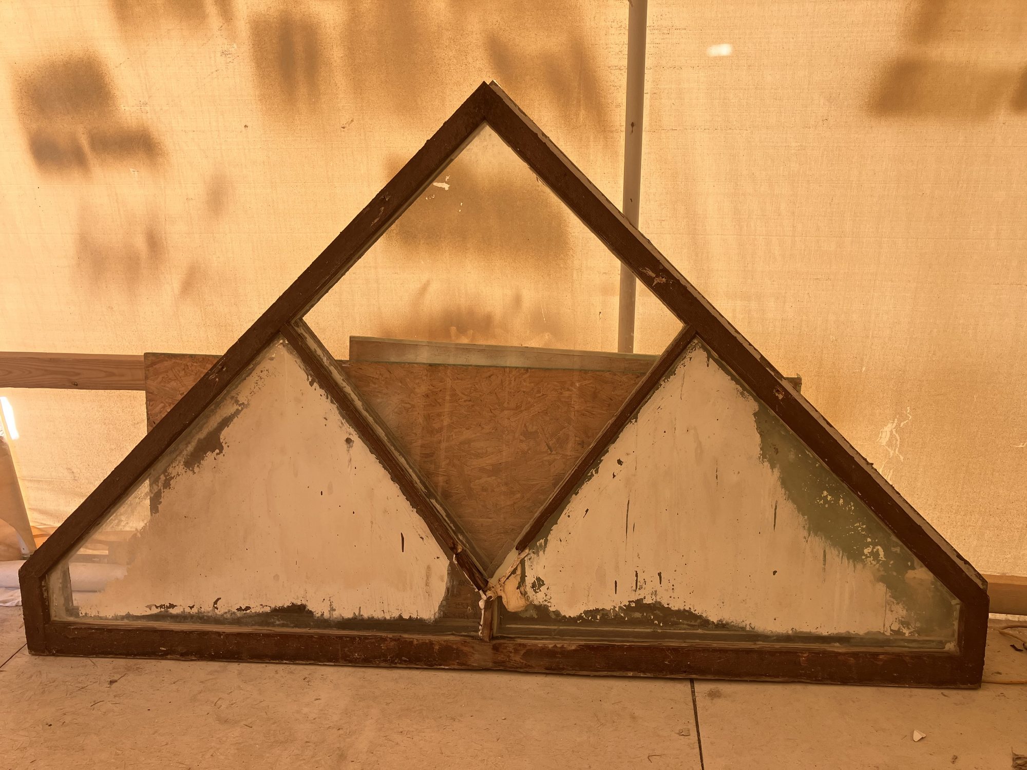 Wood window restoration at Mount Zion United Methodist Church