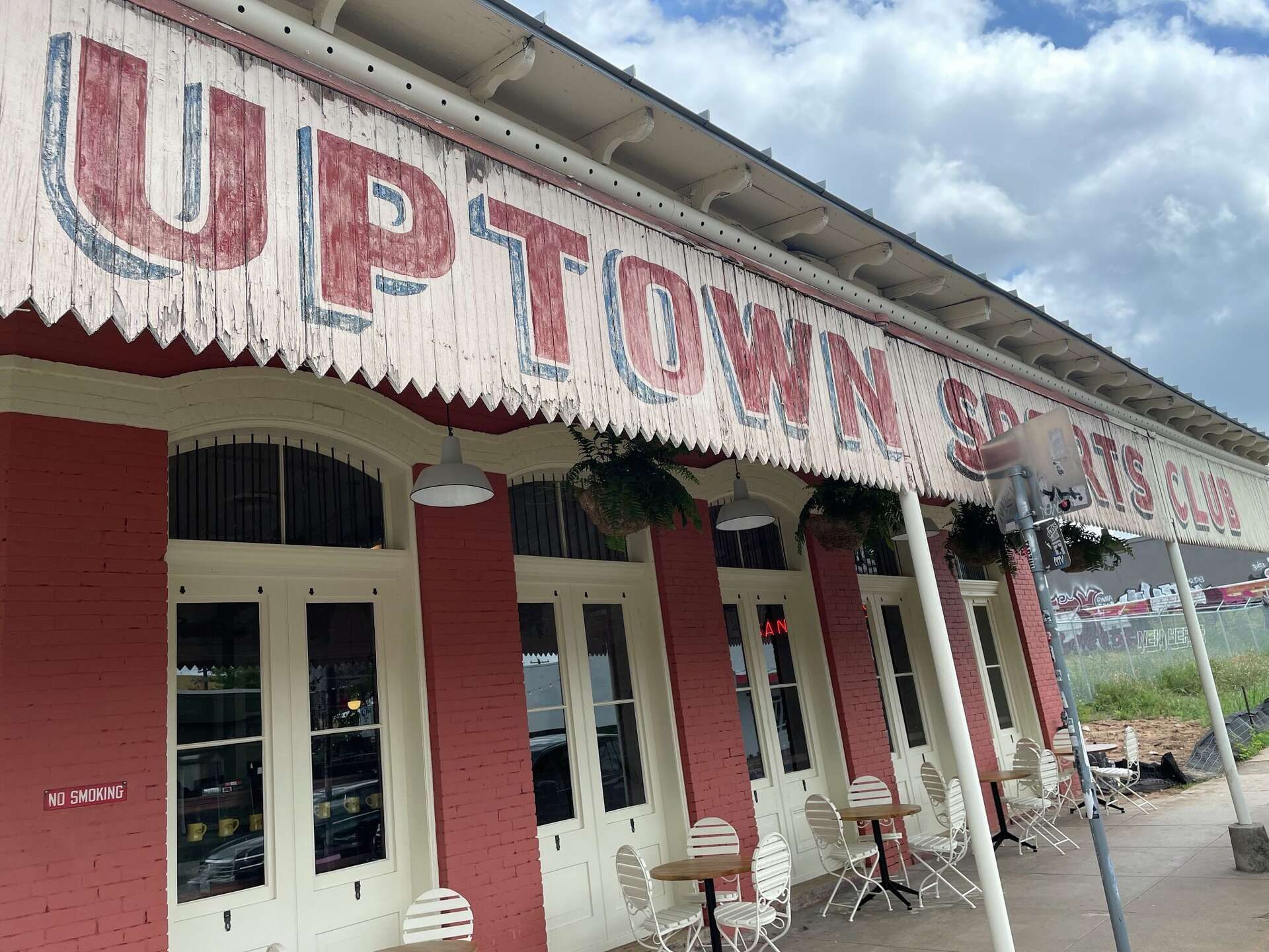 Window restoration at Uptown Sports Club in East Austin